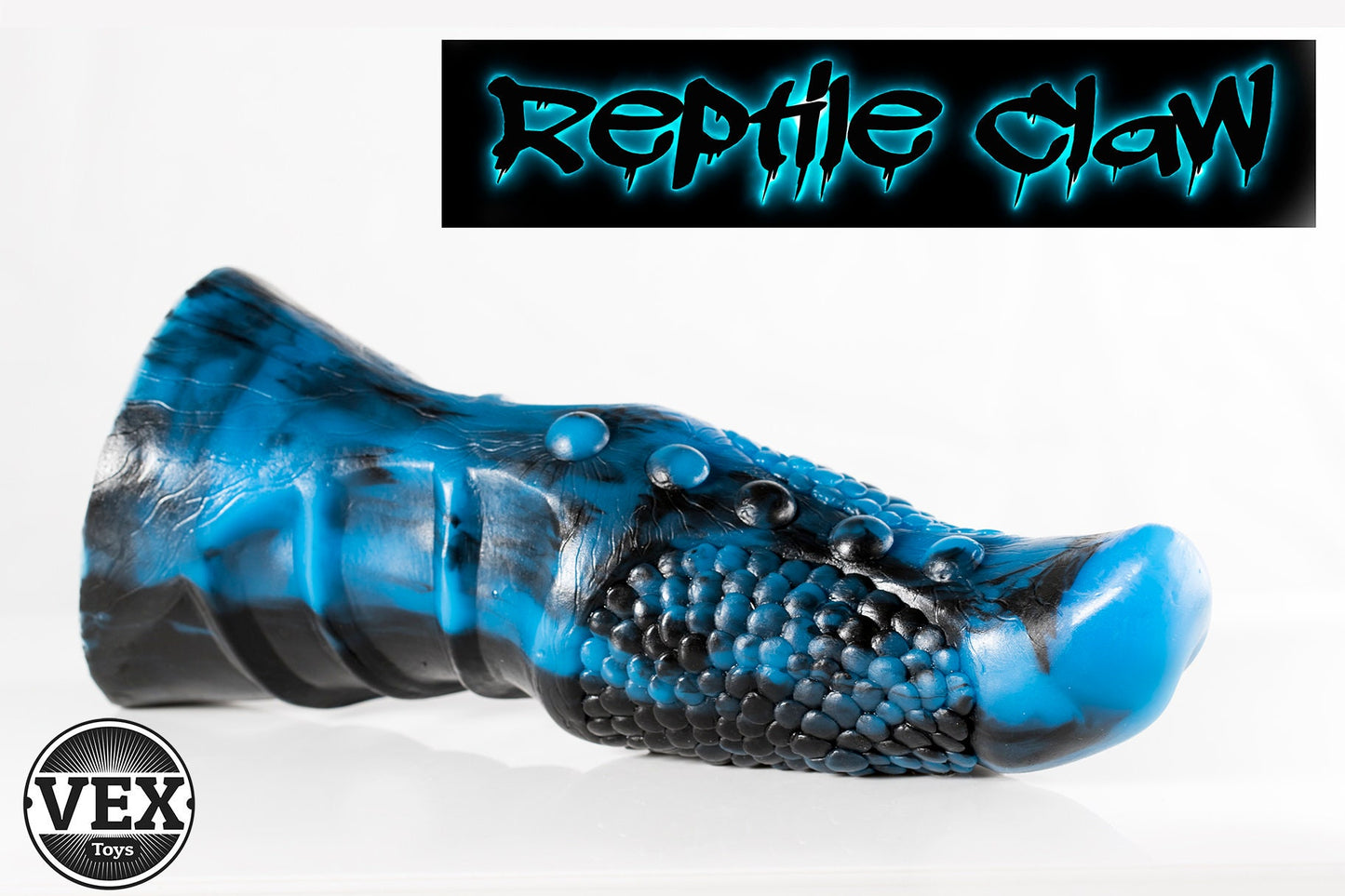 REPTILE CLAW | Fantasy Cock Dildo Platinum Silicone Sex Toy.