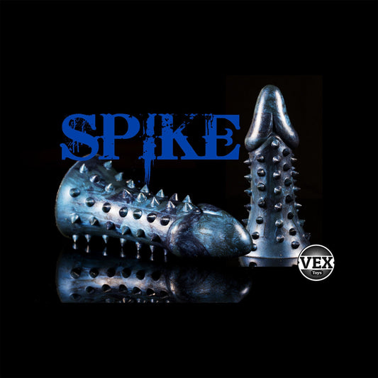 SPIKE | Textured Platinum Silicone Sex Toy