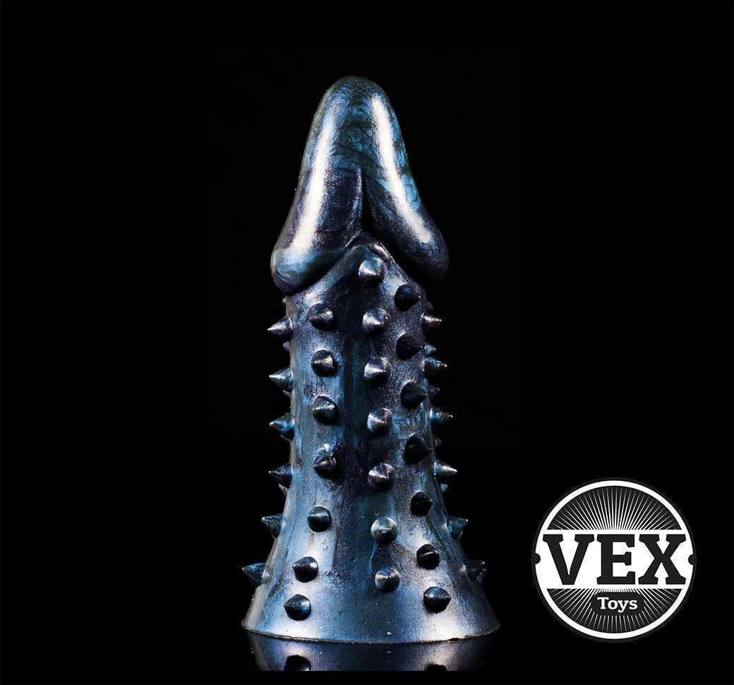 SPIKE | Textured Platinum Silicone Sex Toy