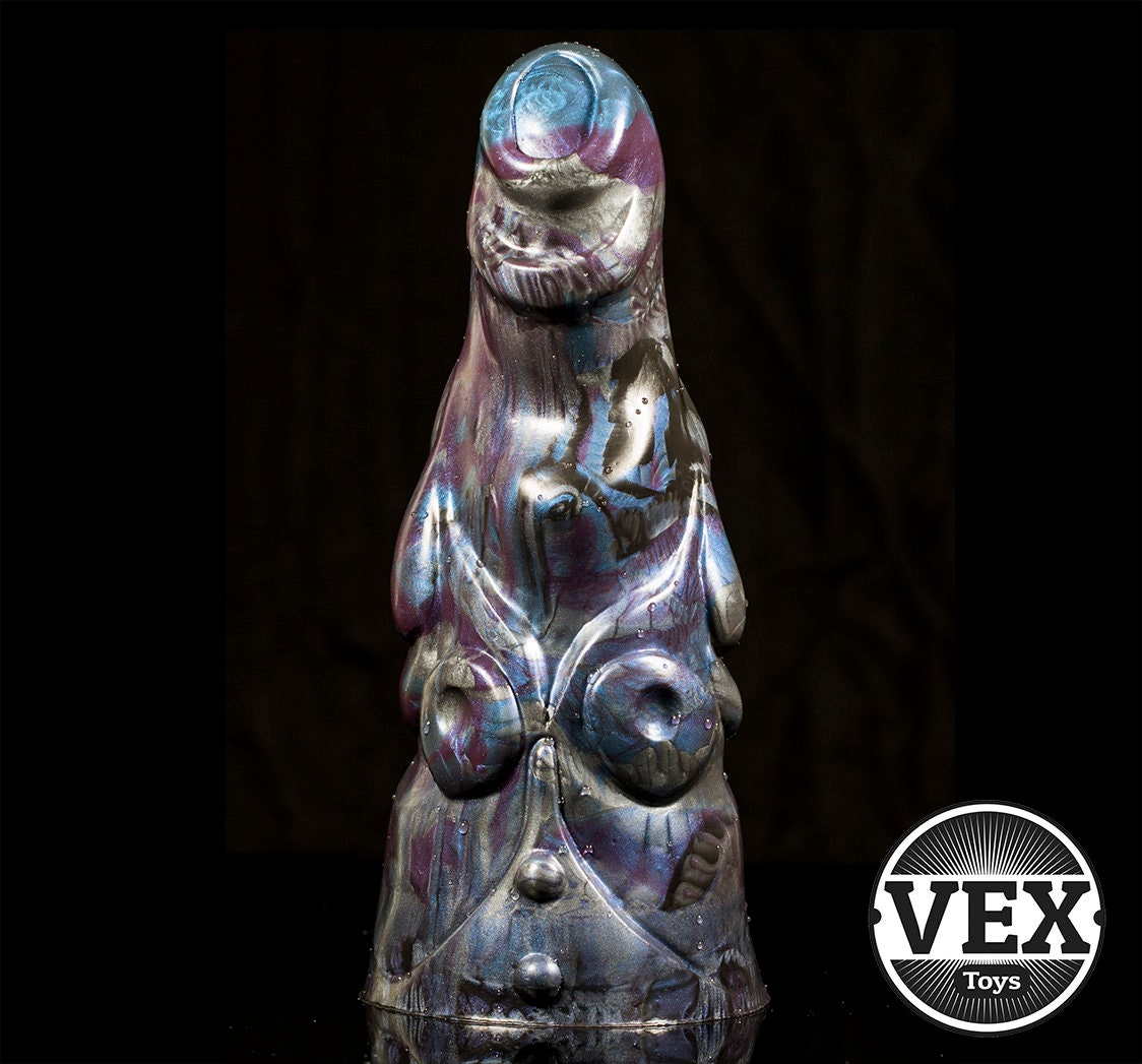 HOODED MAMMOTH | Fantasy Dildo  Platinum Silicone Large Sex Toy.