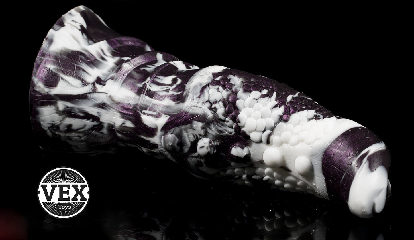 REPTILE CLAW | Fantasy Cock Dildo Platinum Silicone Sex Toy.